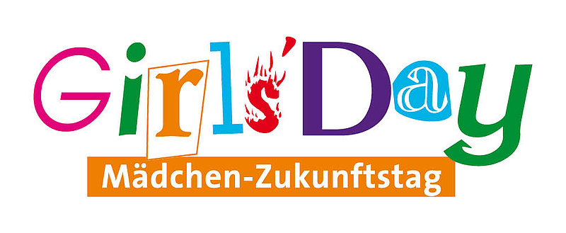 corourful logo with the letters girls' day and subtitle Mädchen-Zukunftstag, © Kompetenzzentrum Technik-Diversity-Chancengleichheit e. V.