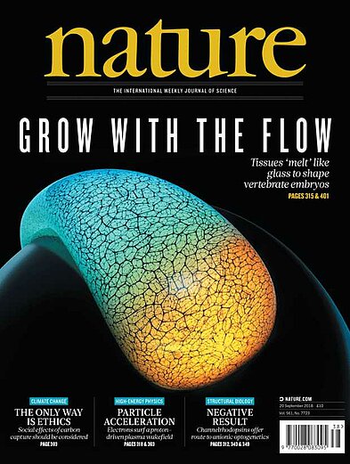 Cover of Nature Journal, September 2018